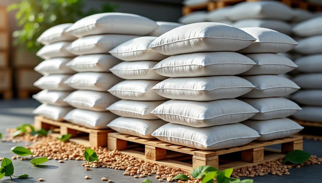 Pellets granulés de bois palette de 66 sacs de 15kg : durabilité et entretien