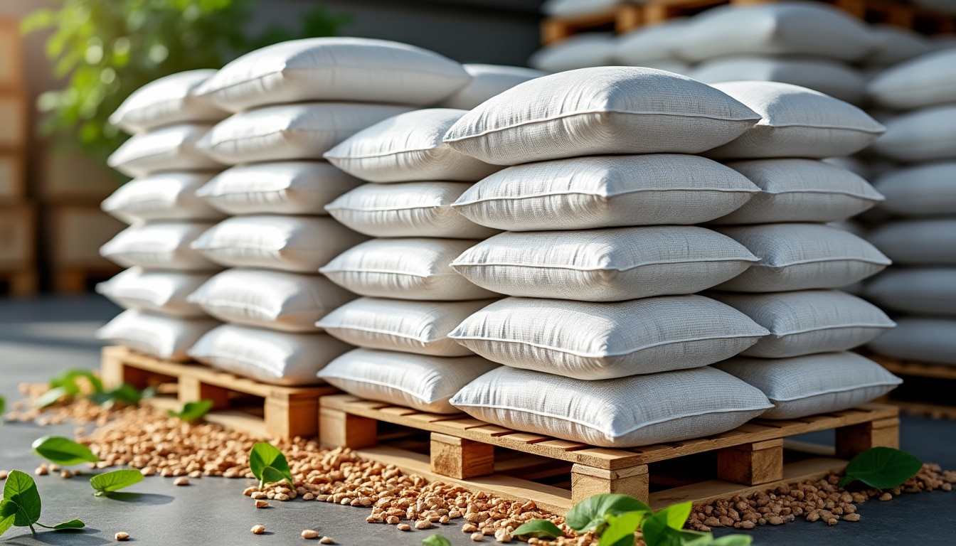 Pellets granulés de bois palette de 66 sacs de 15kg : durabilité et entretien